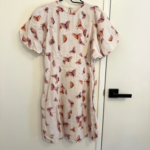 Banjanan Garcia butterfly linen dress M - Picture 3 of 12
